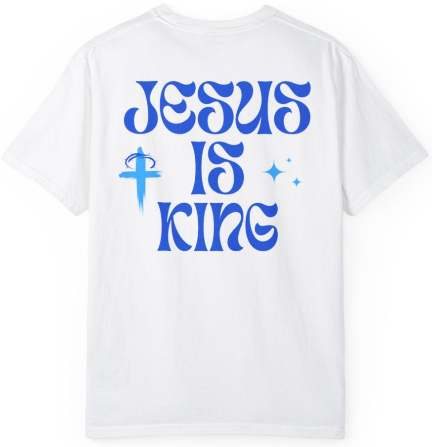 JESUS IS KING Tee White - WalkWithFaith